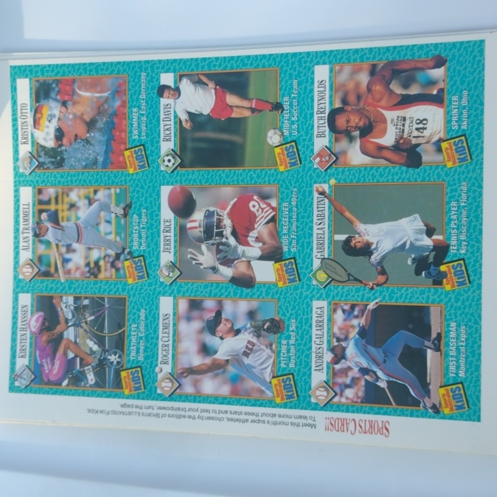 Sports Illustrated Kids Uncut Card Sheet
